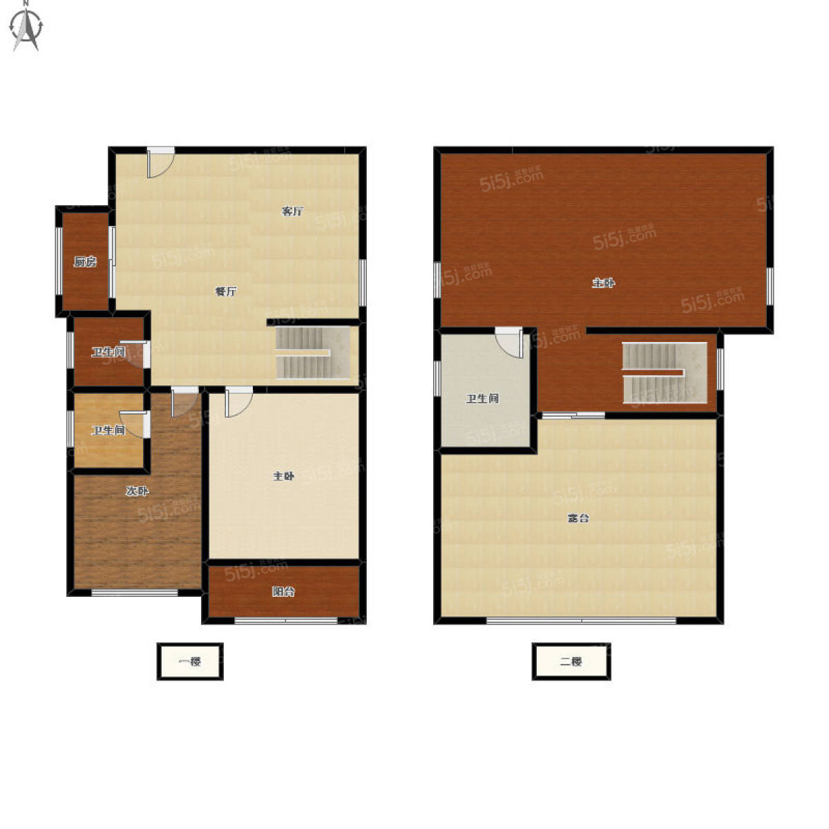 梧桐苑5室3厅户型图