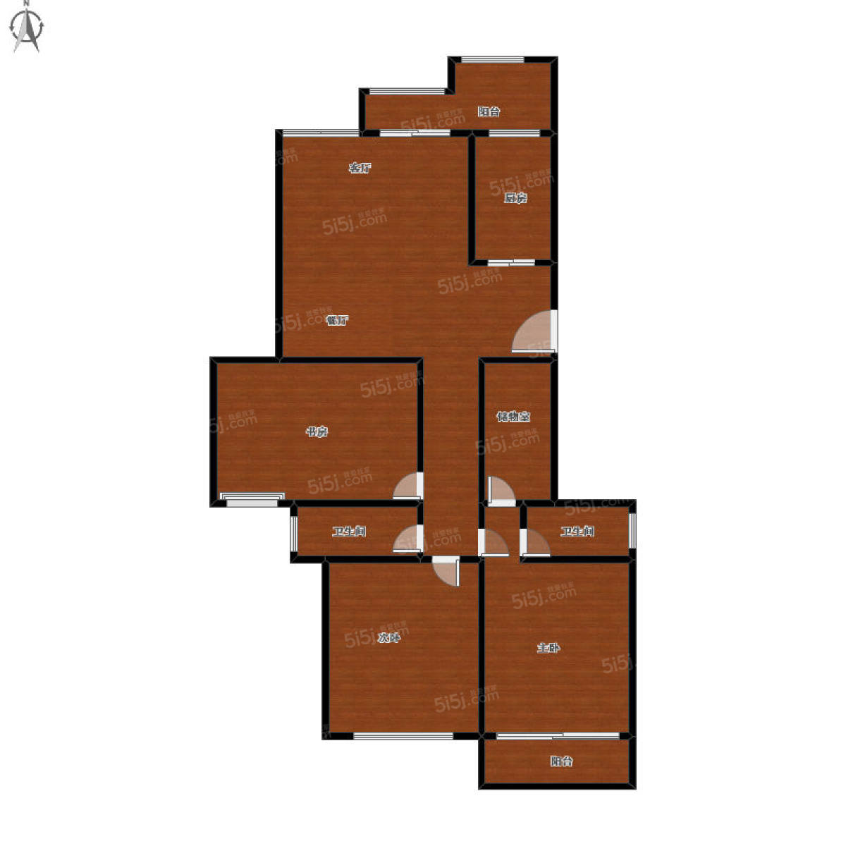 西城年华公寓 3室2厅2卫