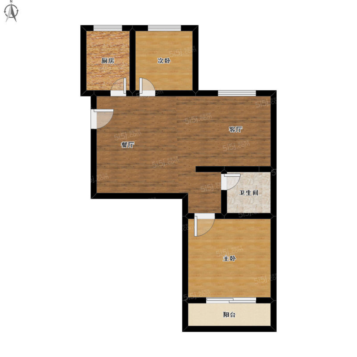 蓝桥景苑 2室2厅1卫