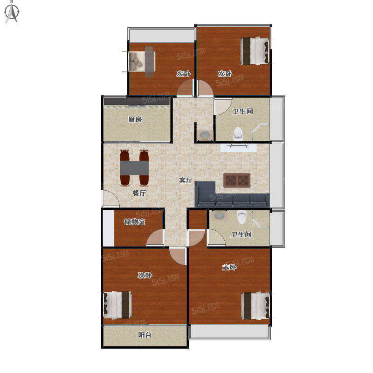 新城香悦奥府 纯毛坯 中间楼层 房东诚售 四房改善