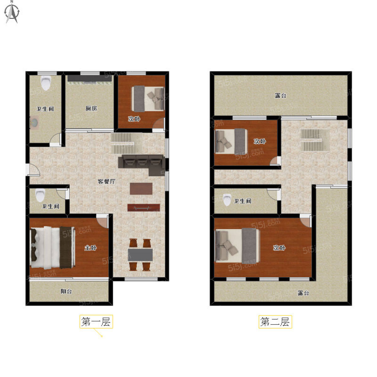 紫园4室2厅户型图