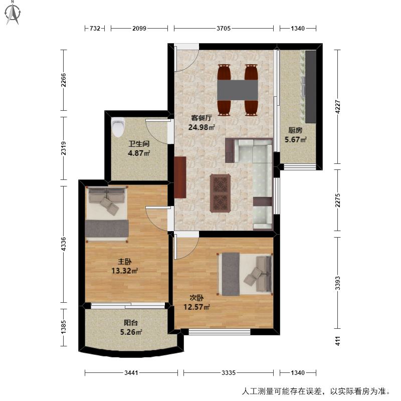 杭州湖滨公寓户型图片