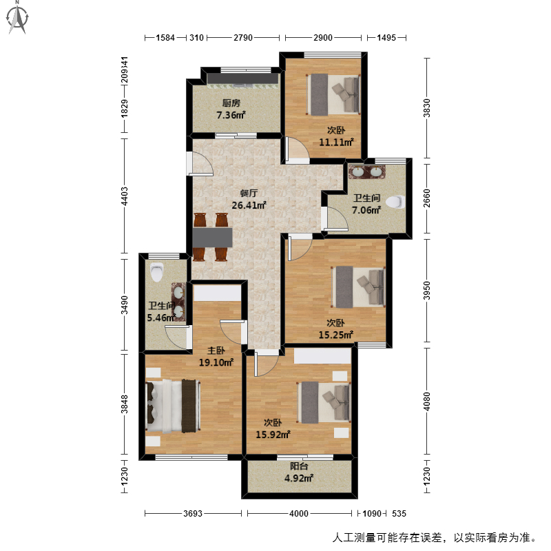 戈雅公寓户型图图片