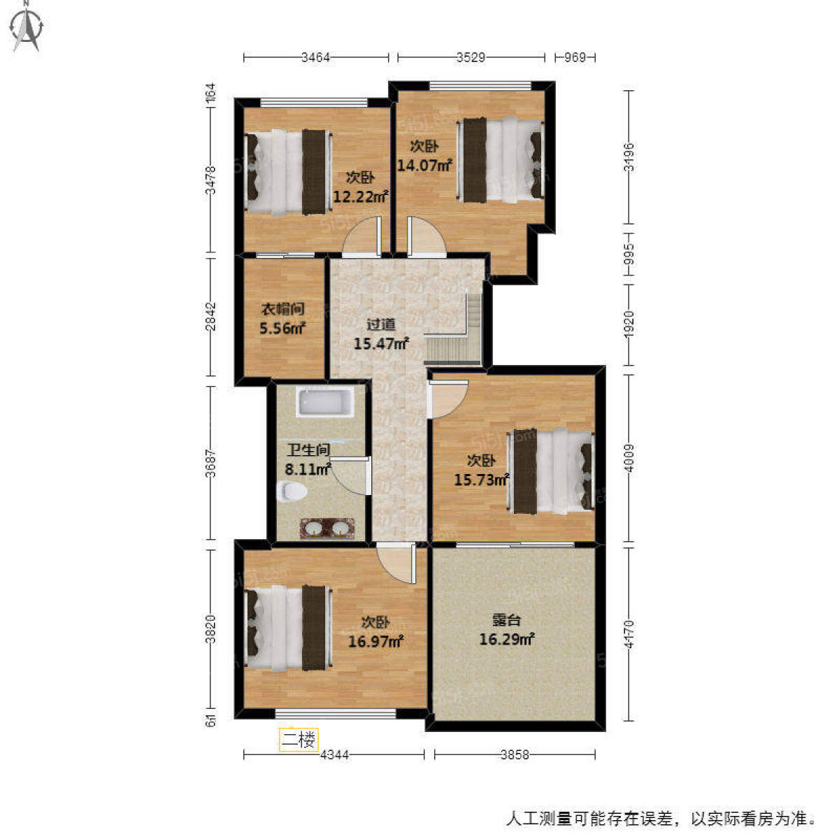 白鷺郡西7室2廳戶型圖