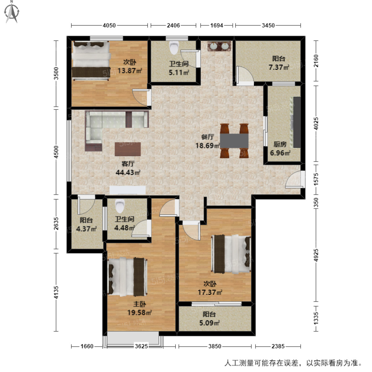 青枫墅园 3室2厅2卫