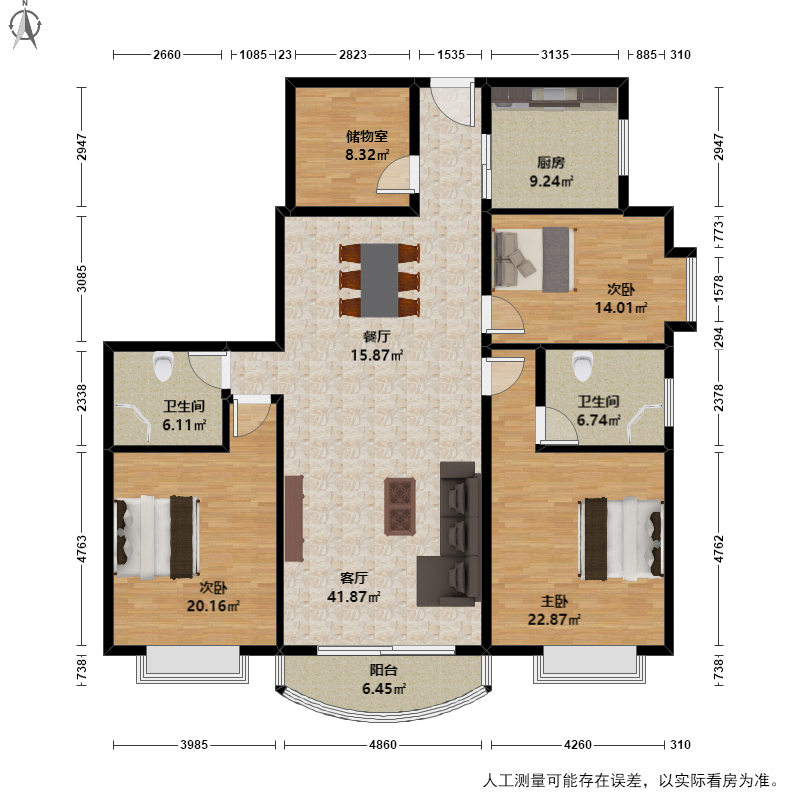 广安时代国际户型图图片