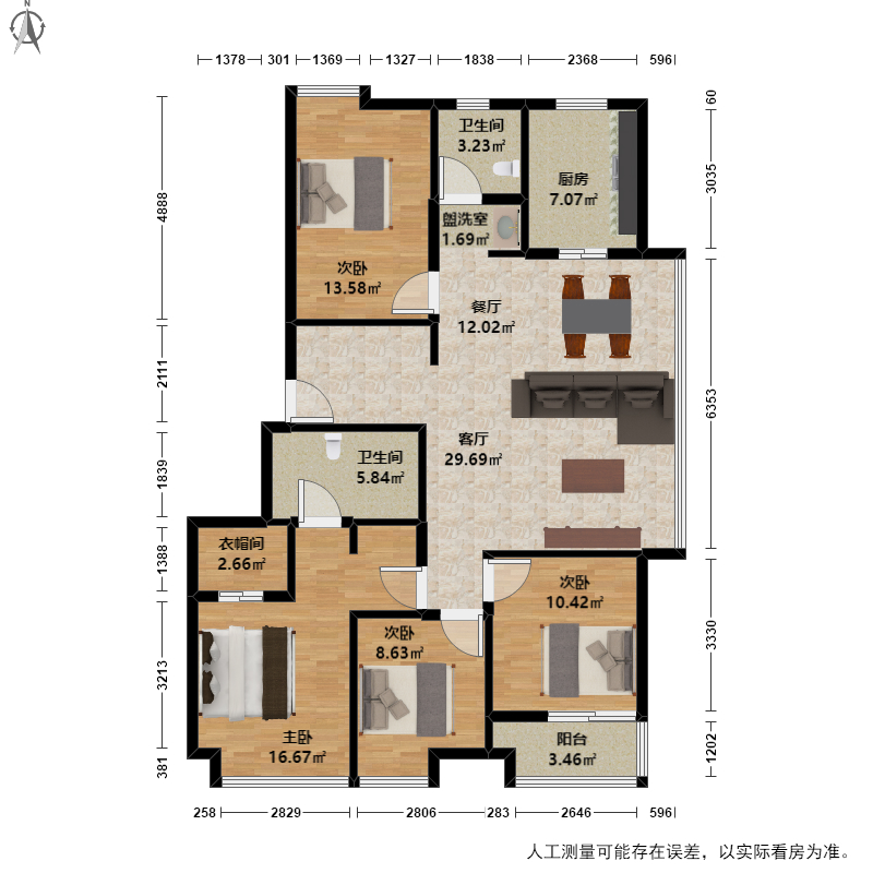 广安未来城二期户型图图片